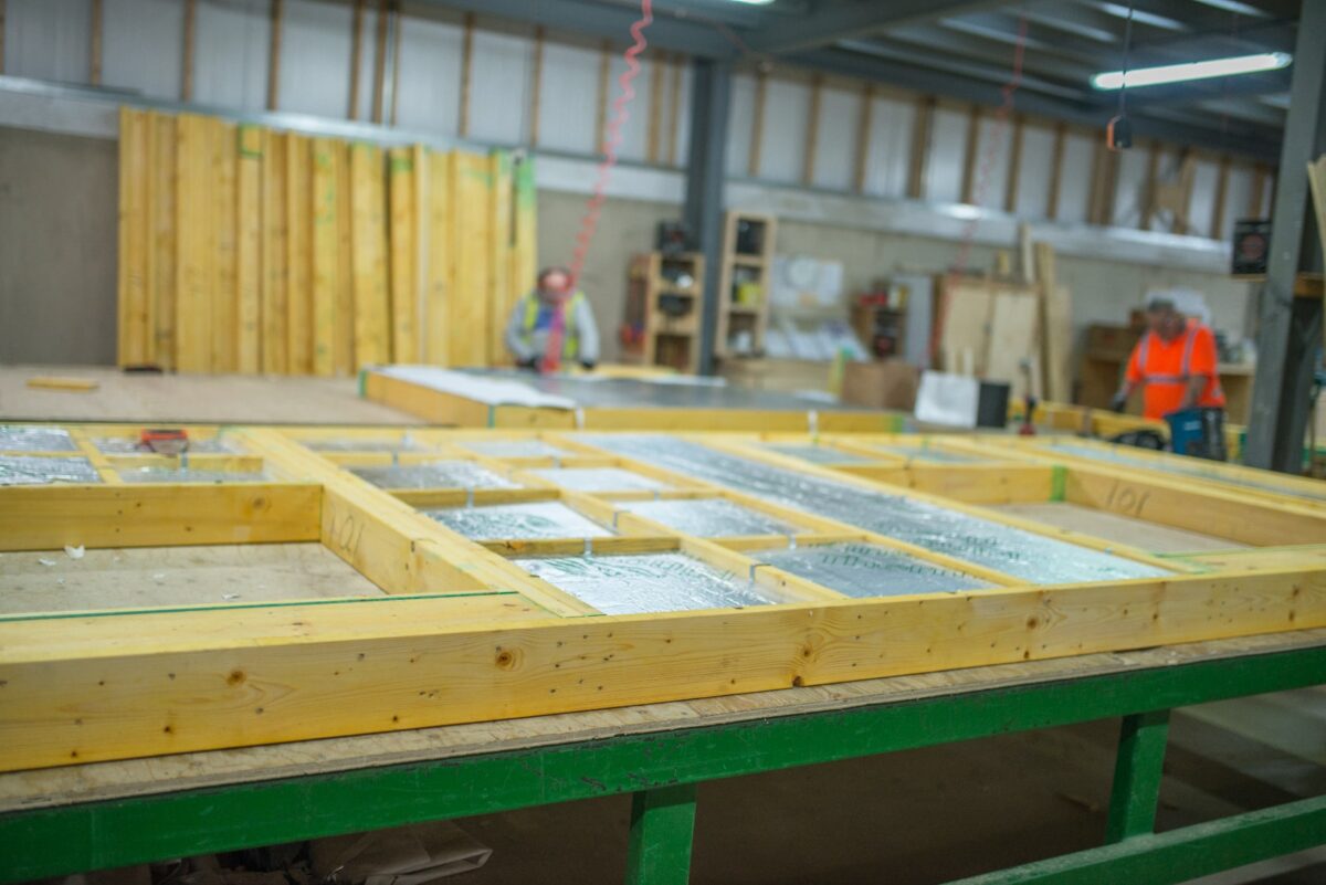 Lowfield timber panel construction